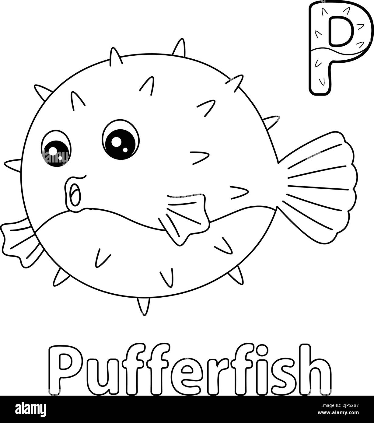 Pufferfish black and white stock photos images