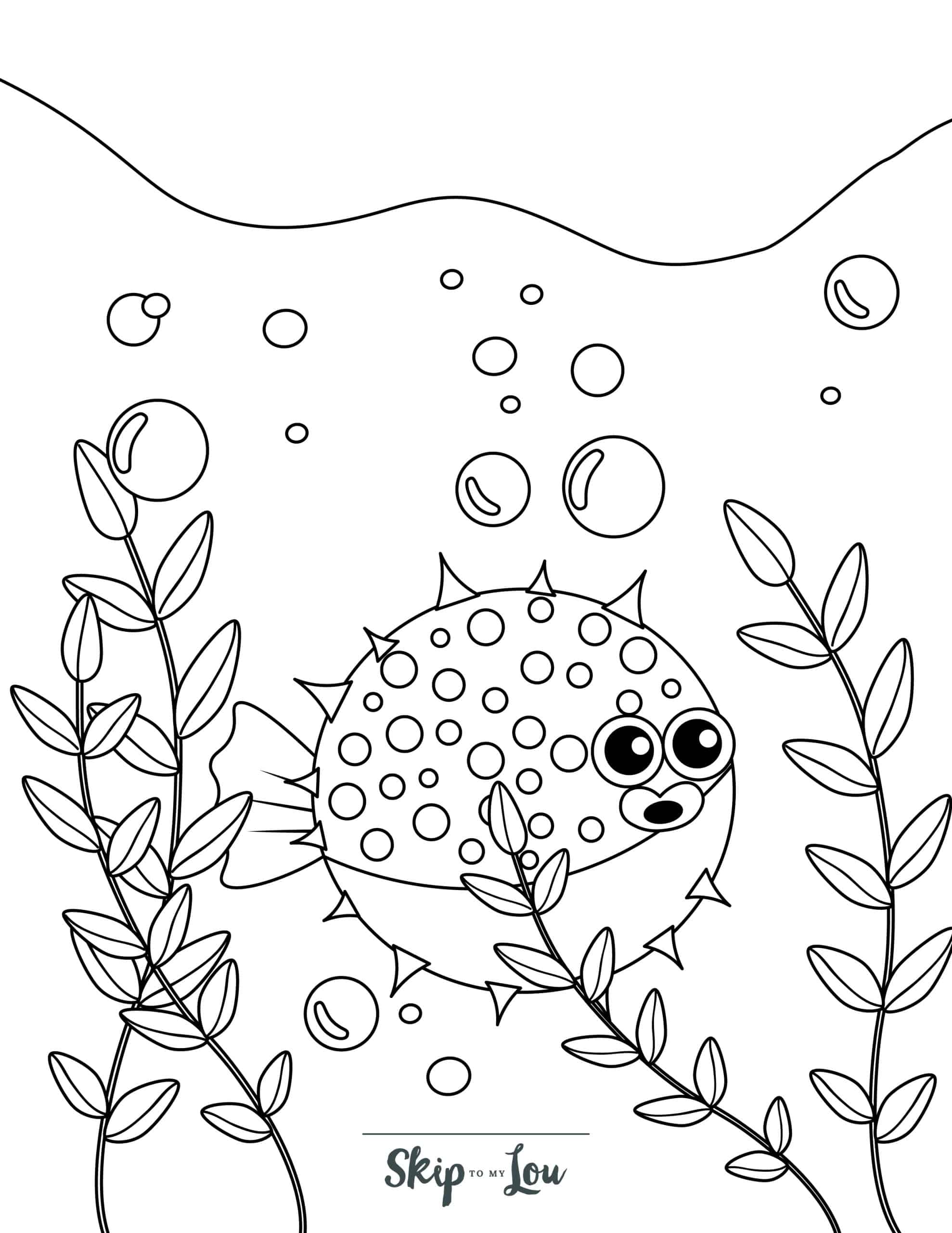Free printable fish coloring pages skip to my lou