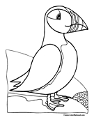 Puffin coloring pages