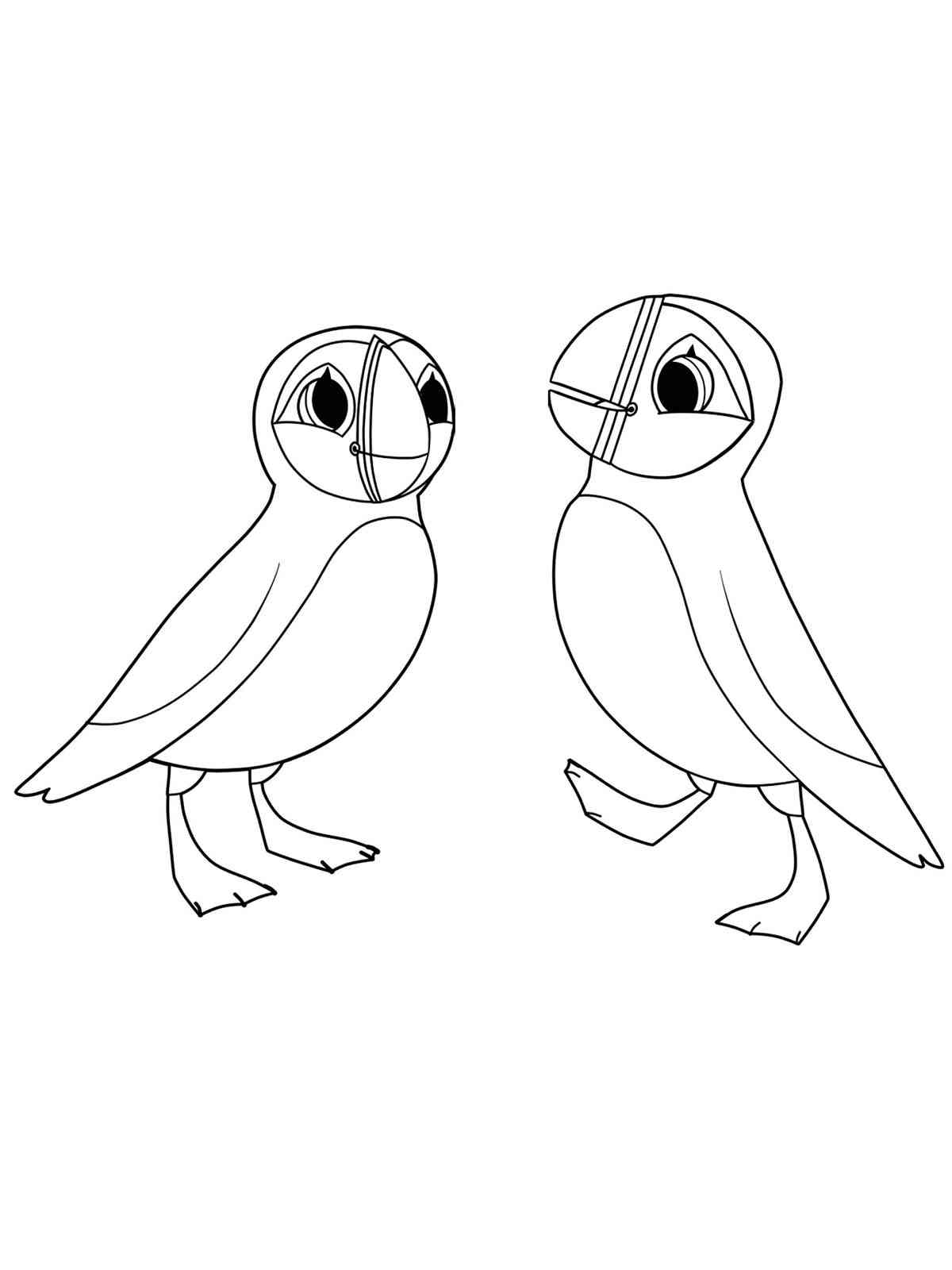 Puffin rock coloring pages