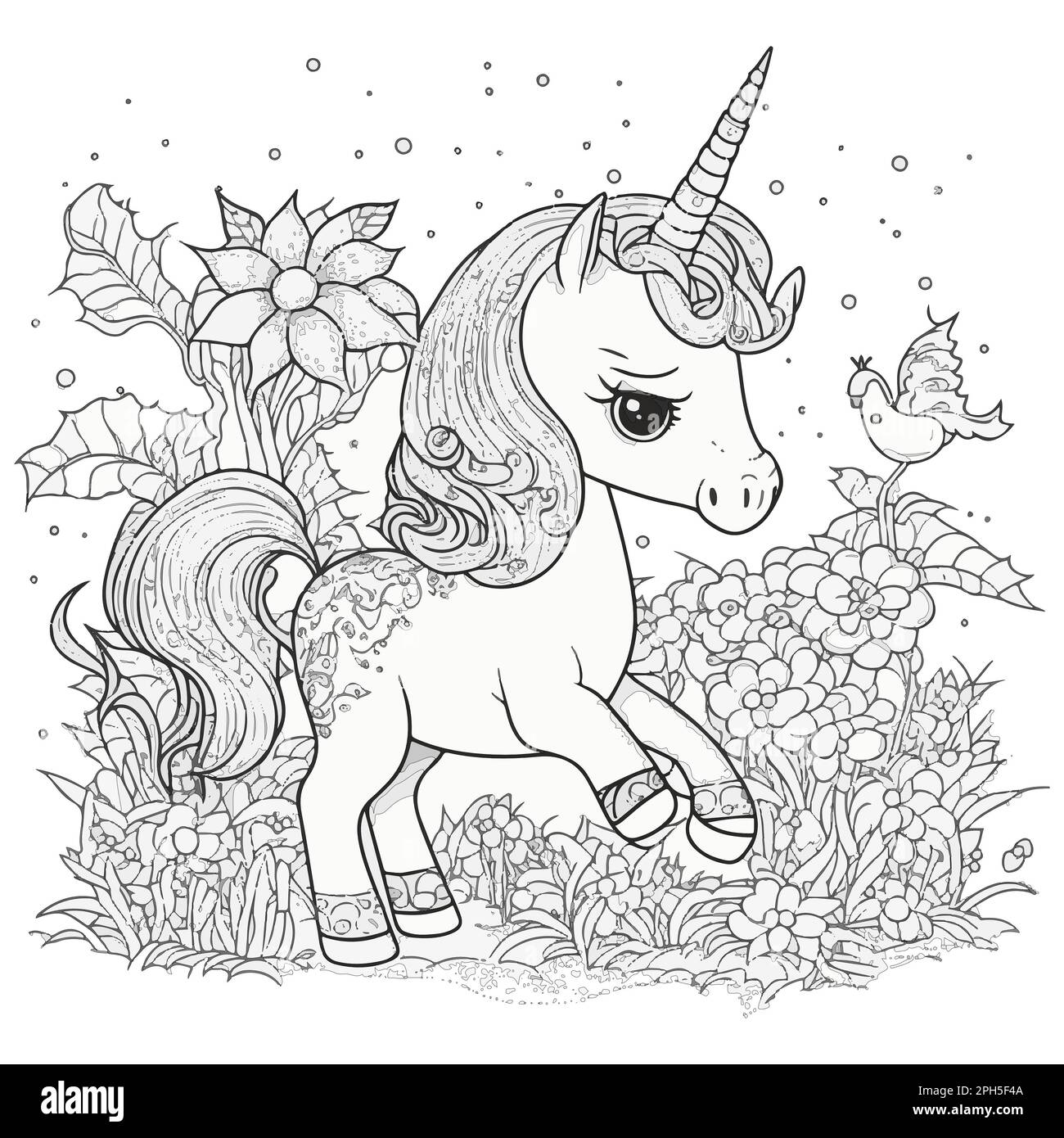 Pretty horse hair cut out stock images pictures