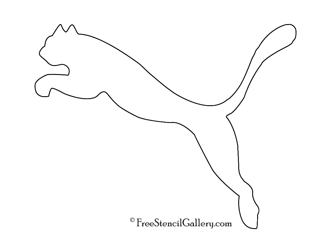 Puma logo free stencil gallery