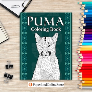 Puma coloring page