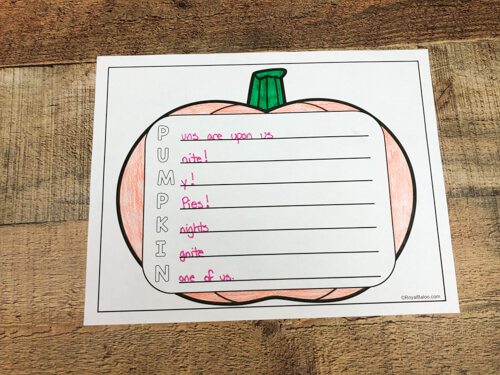 Pumpkin acrostic poem â royal baloo