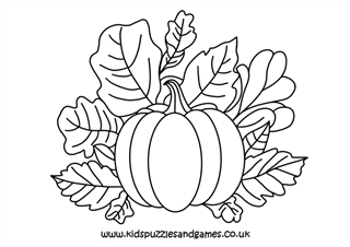 Autumn pumpkins louring page