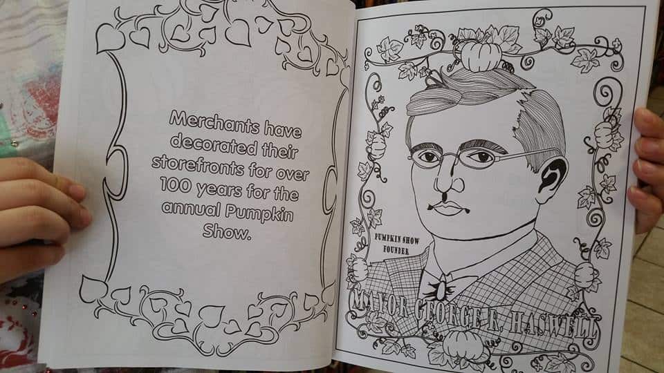Pumpkin show coloring book dimple times
