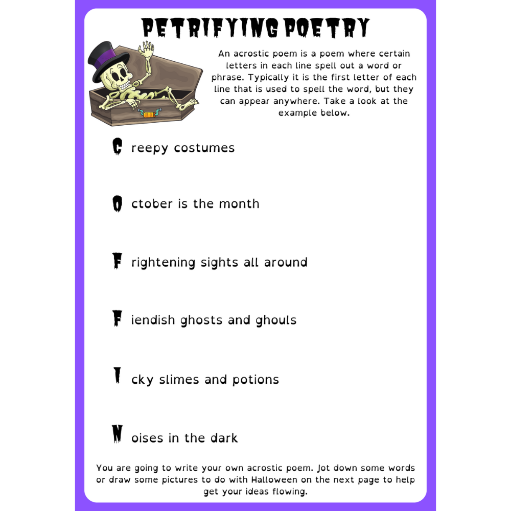 Halloween activity pack