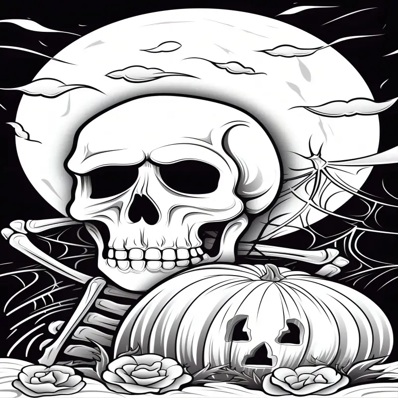 Original upgraded paper thickened with pages glued on top adult halloween coloring book
