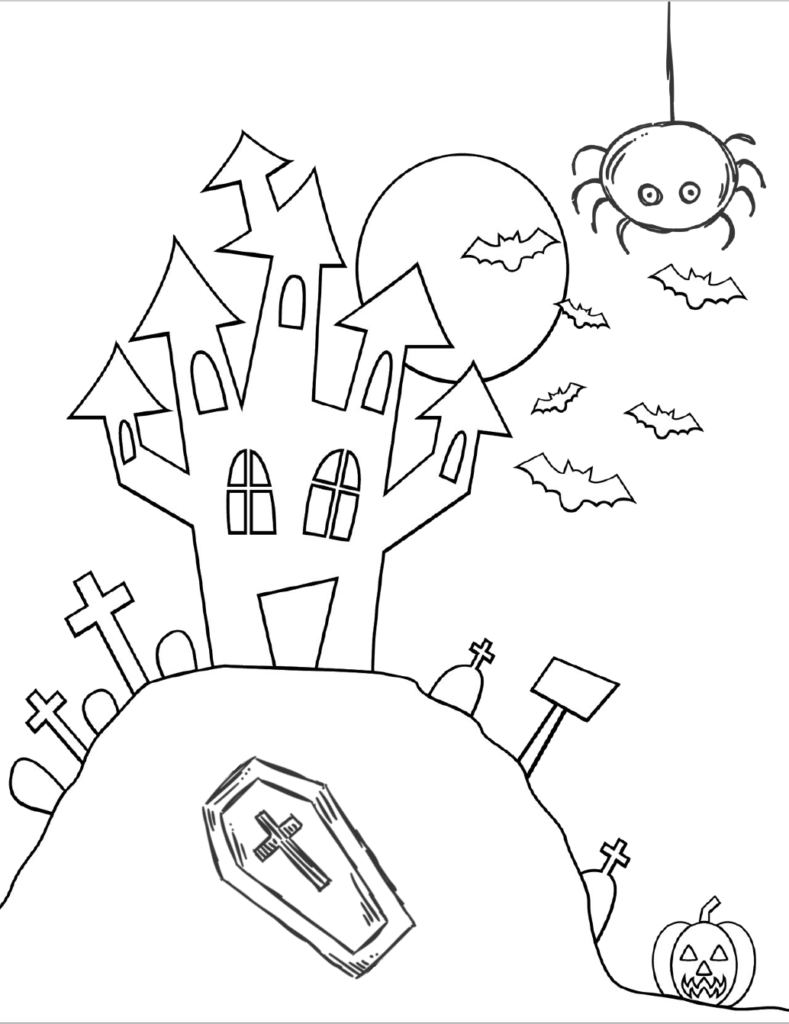 Free printable halloween coloring pages for kids