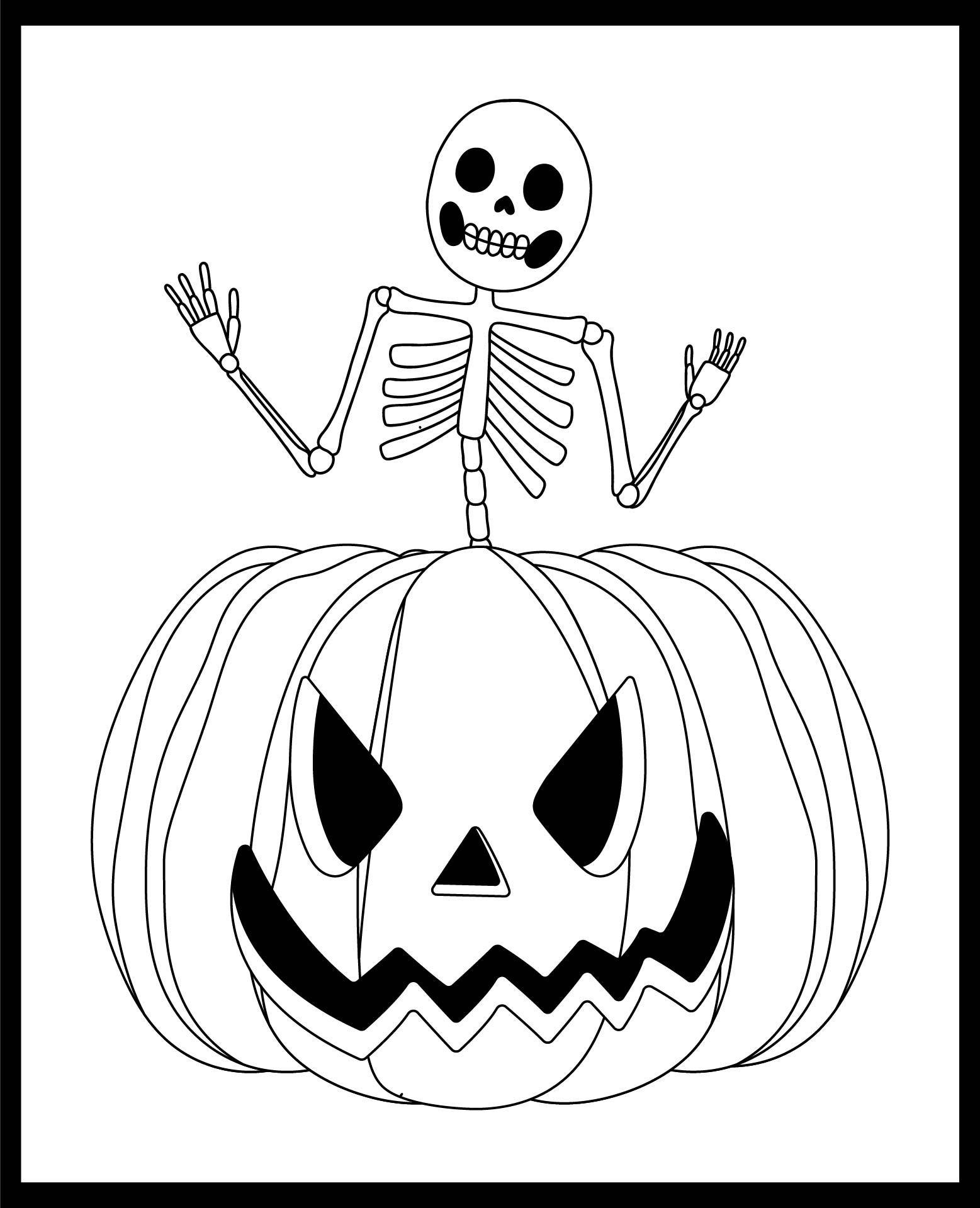 Best halloween skeleton coloring pages printables pdf for free at