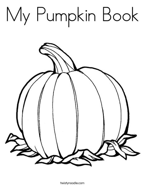 My pumpkin book coloring page