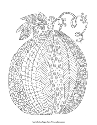 Tall pumpkin coloring page â free printable pdf from