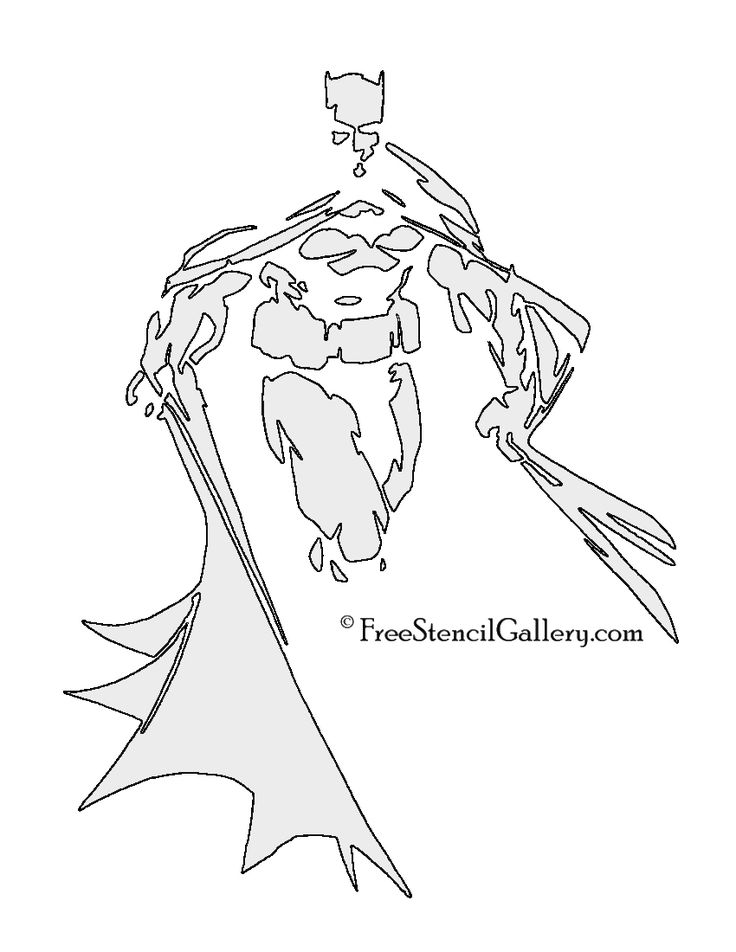 Create your own batman stencil