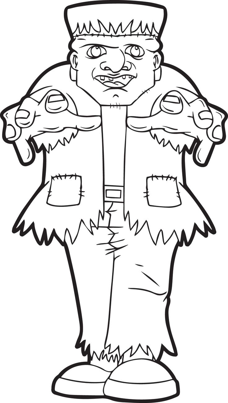 Printable frankenstein coloring page for kids free halloween coloring pages halloween coloring coloring pages
