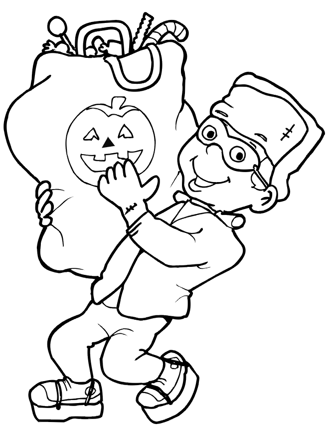Halloween coloring pages for kids free coloring pictures