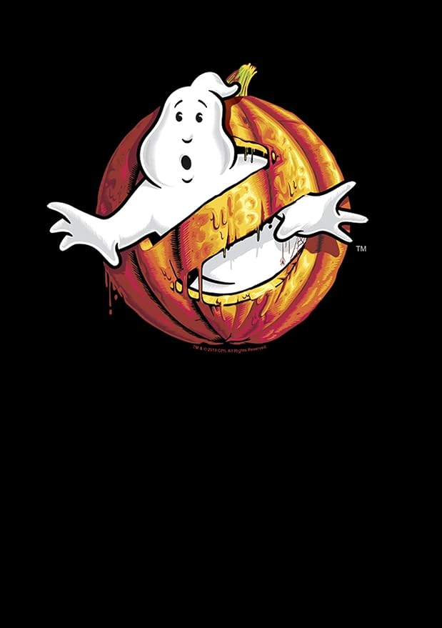 Boys ghostbusters halloween pumpkin logo t