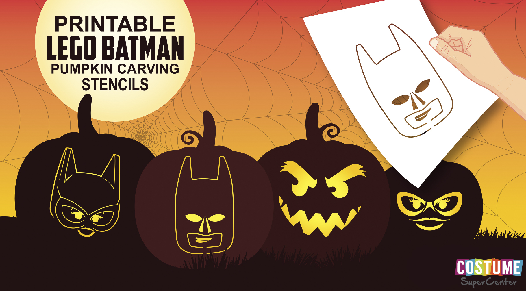Free pumpkin carving stencils your kids will love
