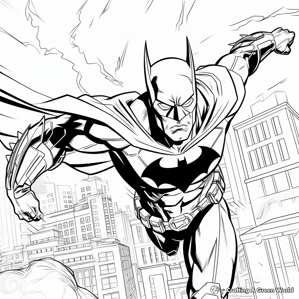 Superhero coloring pages
