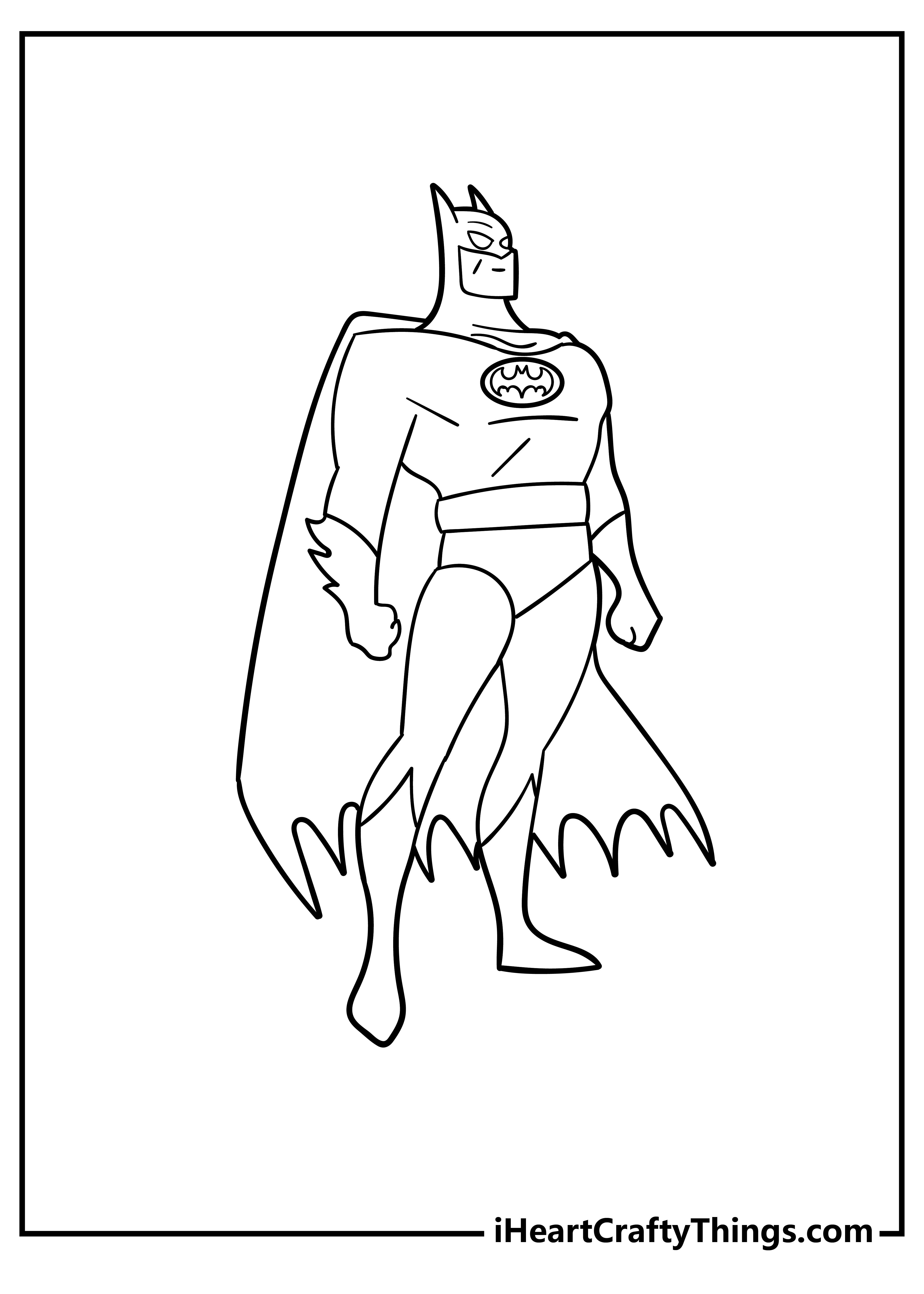 Batman coloring pages free printables