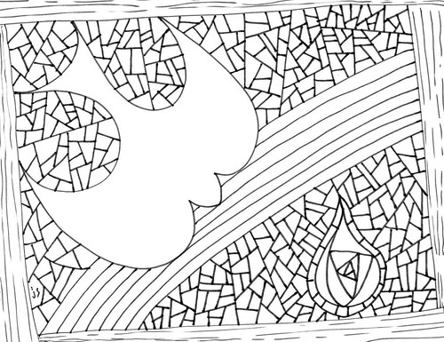 New pentecost art and coloring pages â stushie art