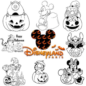 Disney halloween coloring pages pictures printable halloween coloring pge