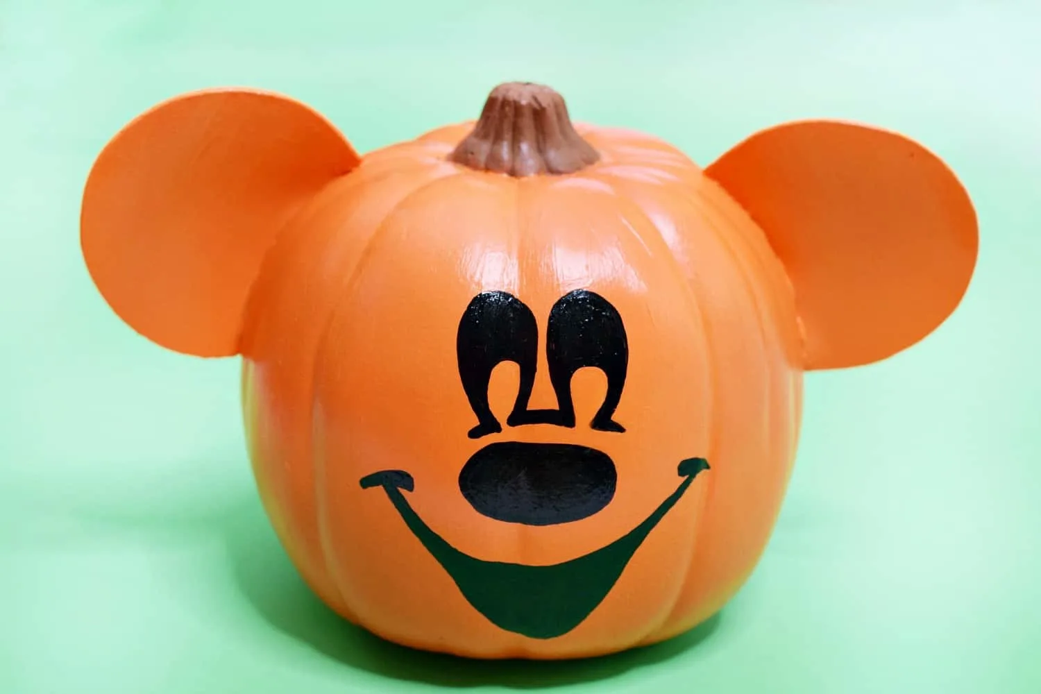 No carve mickey halloween pumpkin