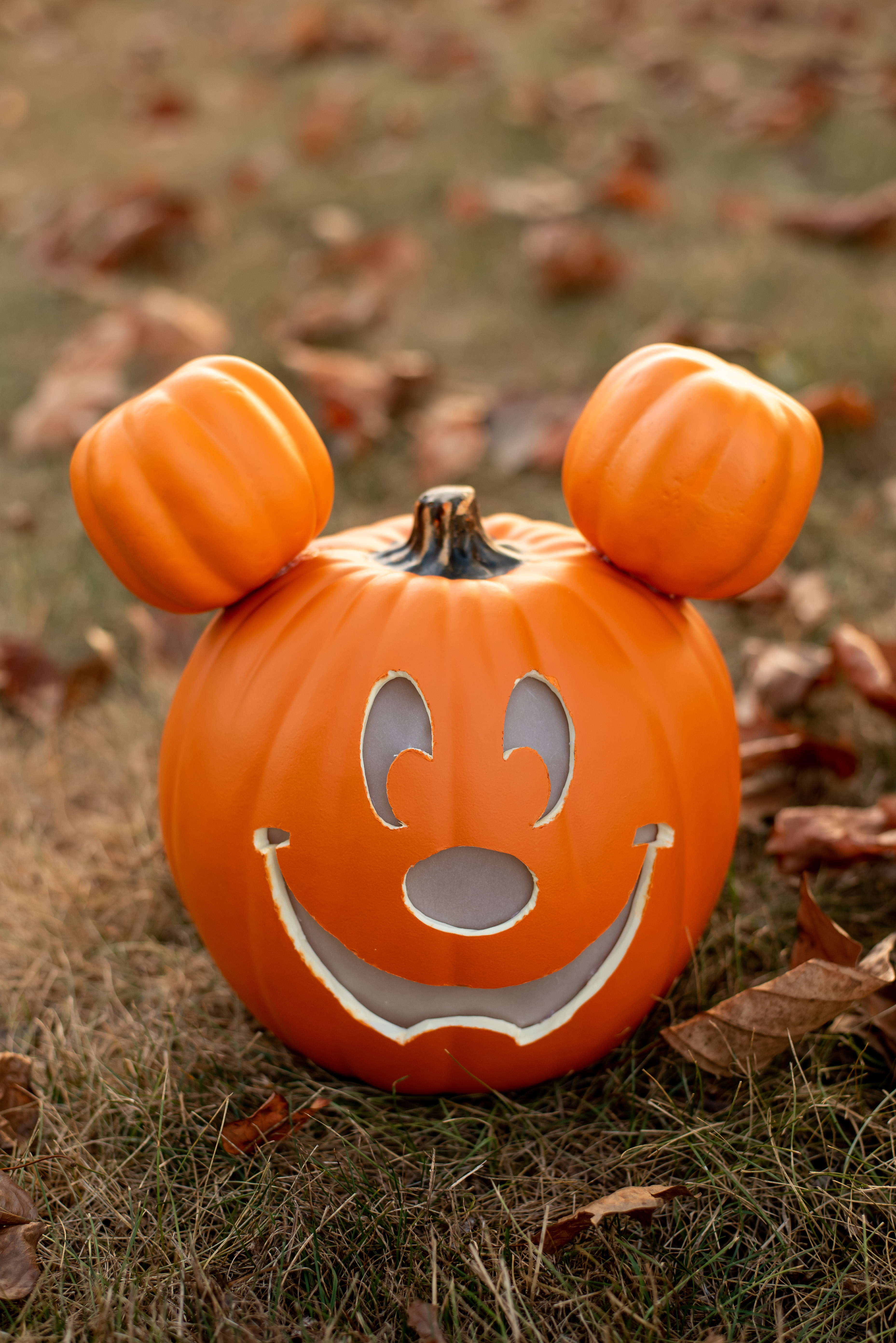 Diy mickey mouse pumpkin from main street free stencil