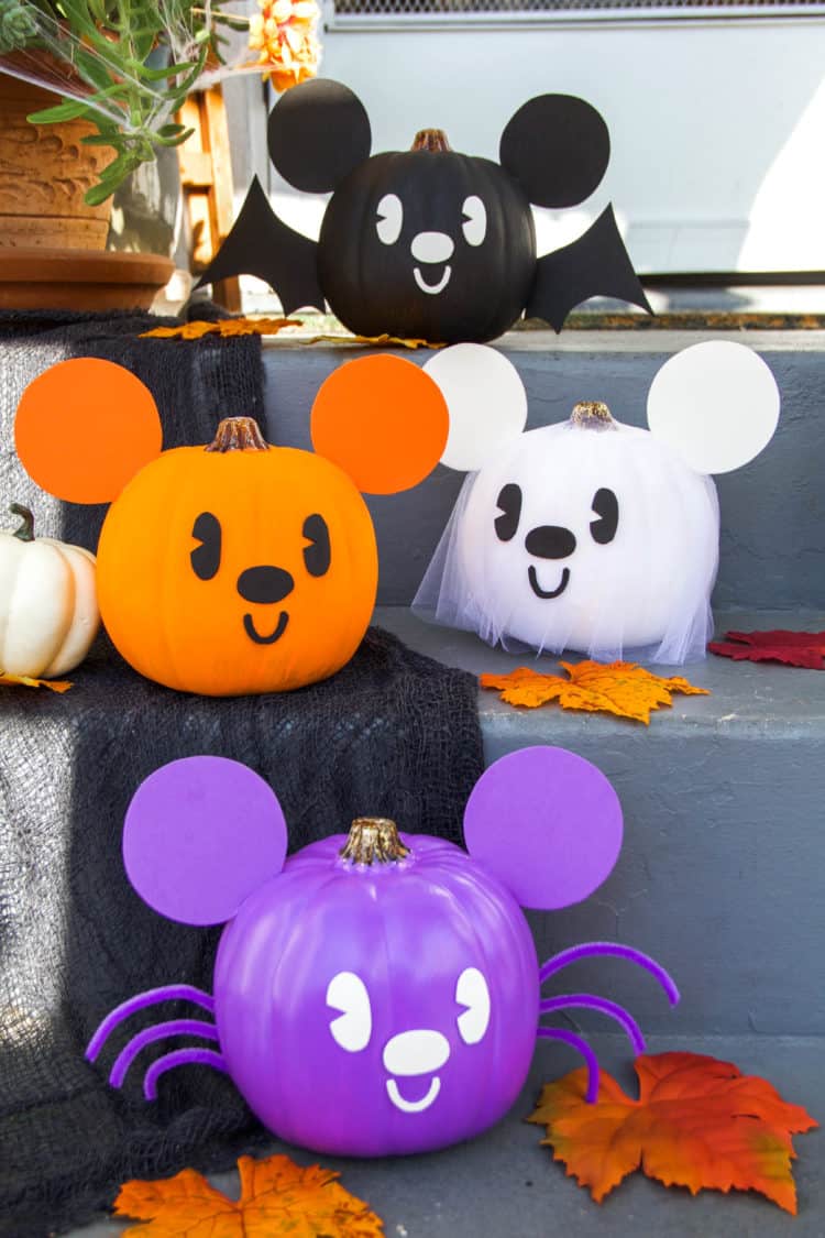 Disney painted pumpkins amazingly easy no