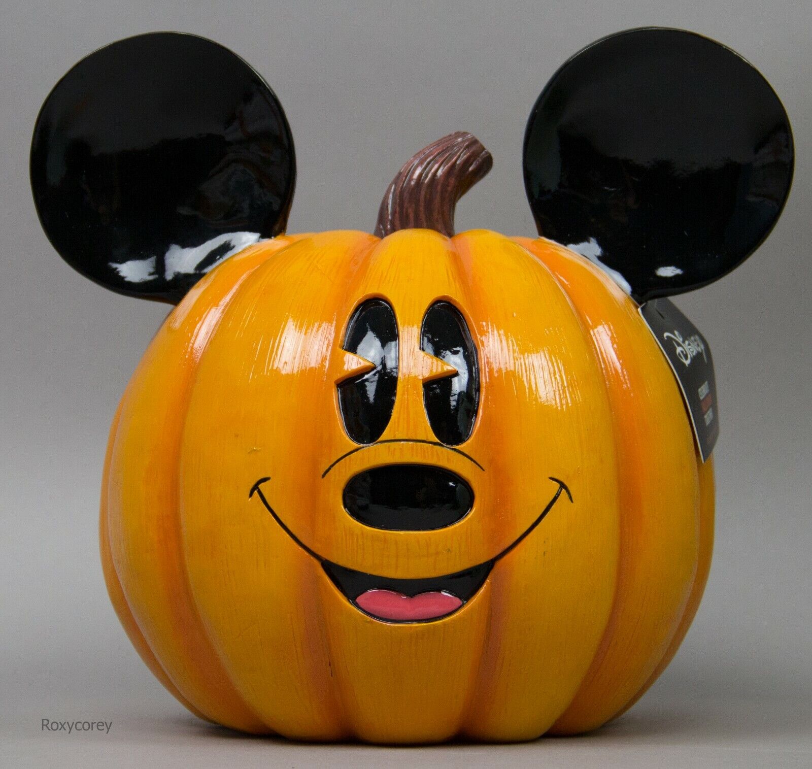 Disney halloween mickey mouse resin orange pumpkin sitabout for sale online