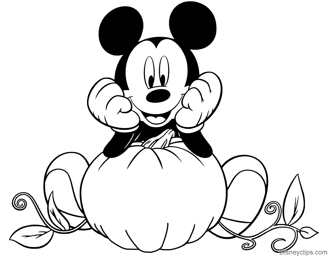 Disney halloween coloring pages