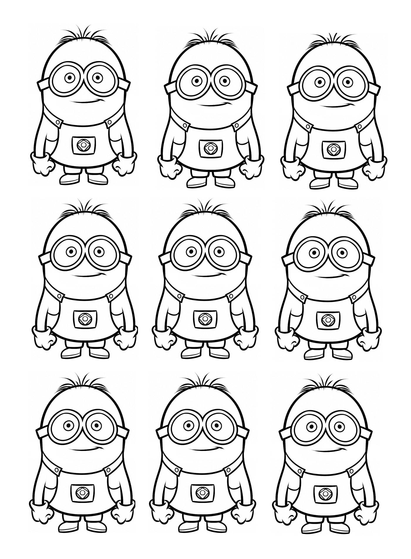 Minions coloring pages to print for kids