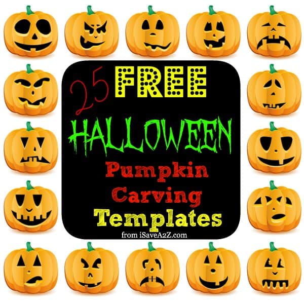 Easy free halloween pumpkin carving templates