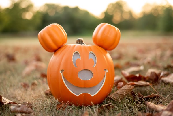 Diy mickey mouse pumpkin from main street free stencil