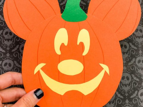 Mickey mouse pumpkin craft for kids free template