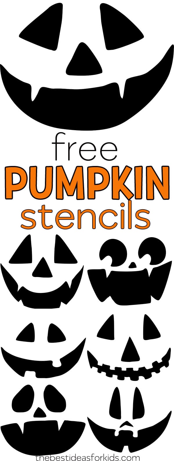 Pumpkin carving stencils free printables