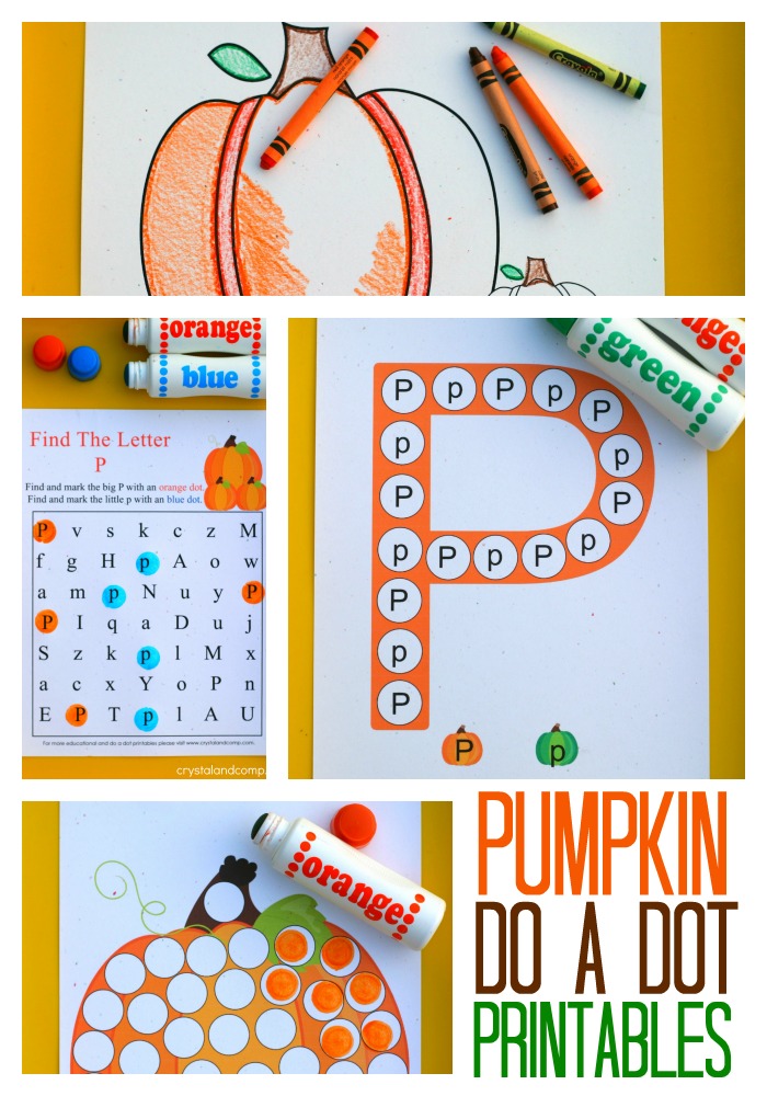 Pumpkin do a dot printables