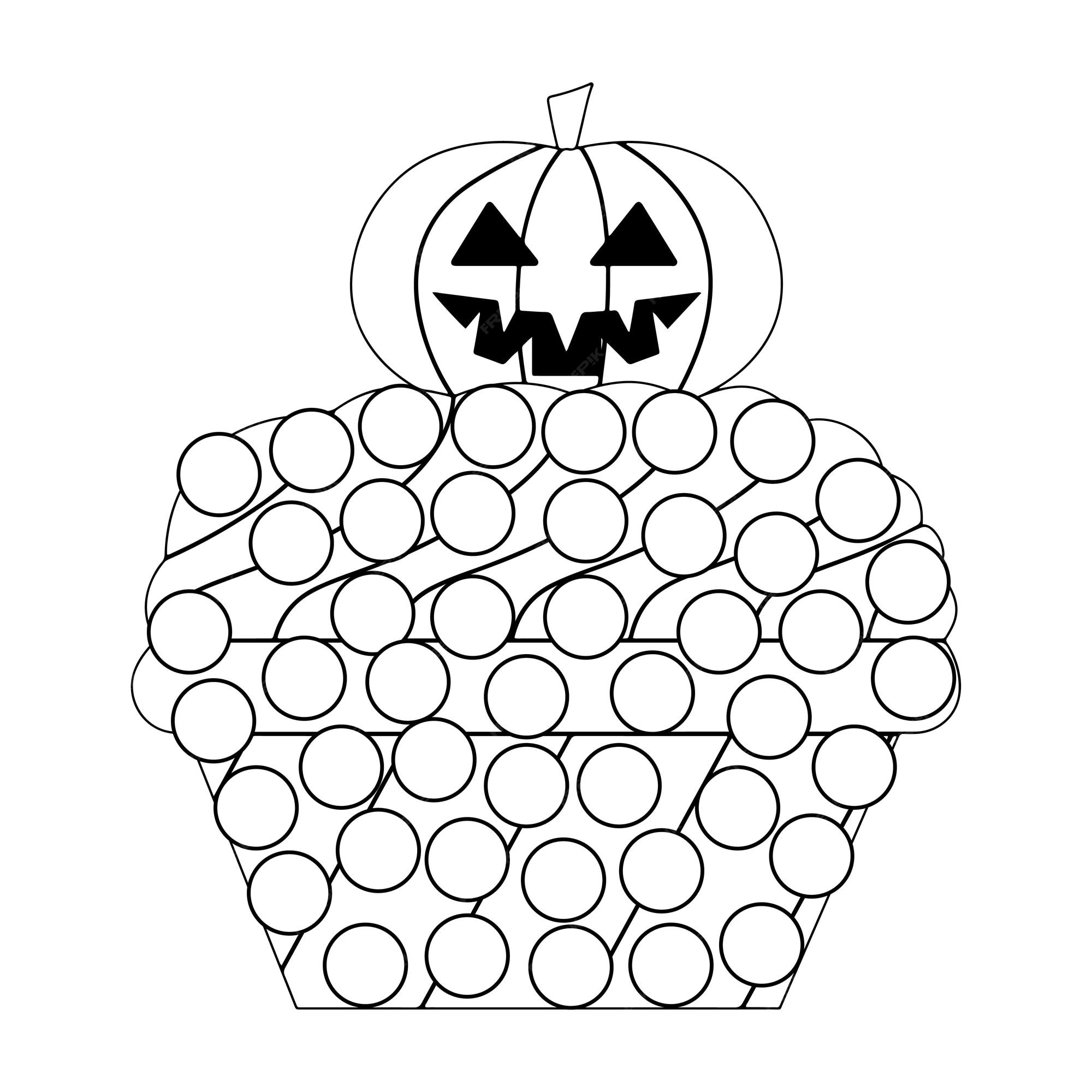 Premium vector halloween dot marker activity pages for kids