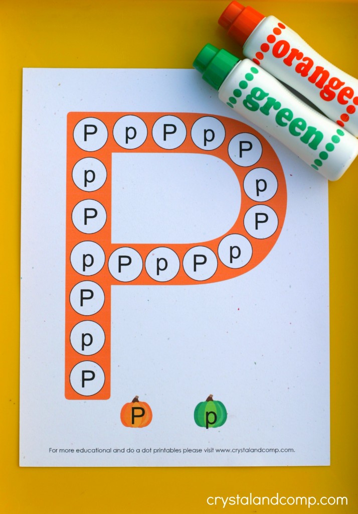 Pumpkin do a dot printables