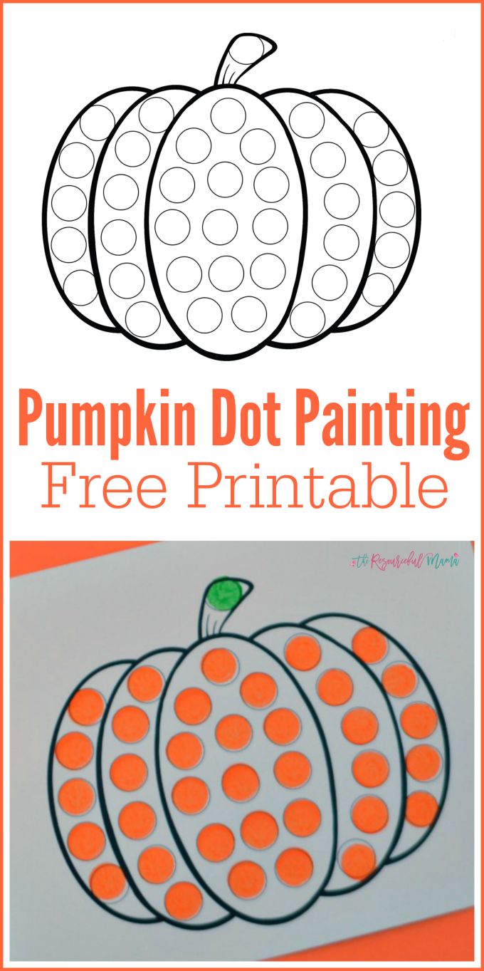 Pumpkin do a dot worksheet fall preschool activities halloween preschool pumpkins preschool