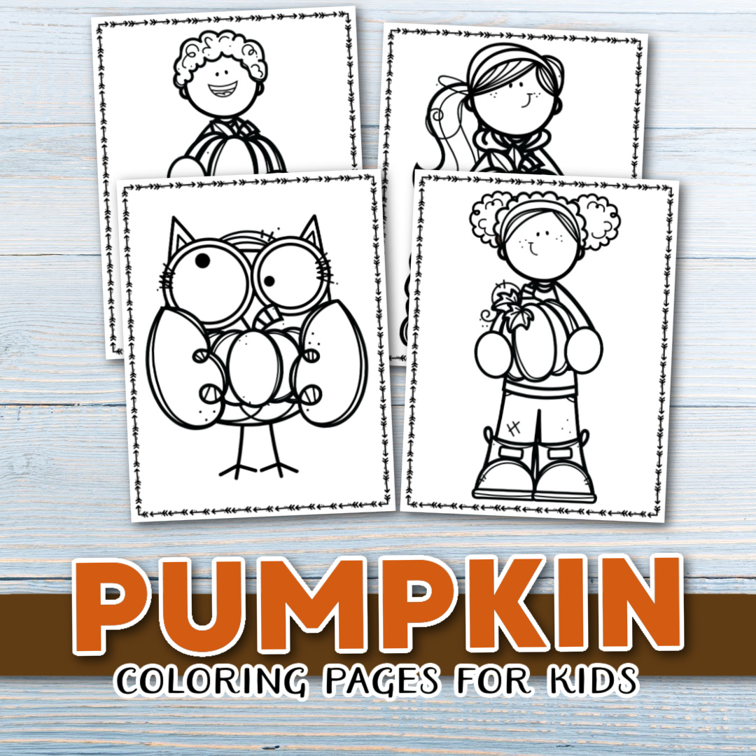Pumpkin coloring pages for preschool
