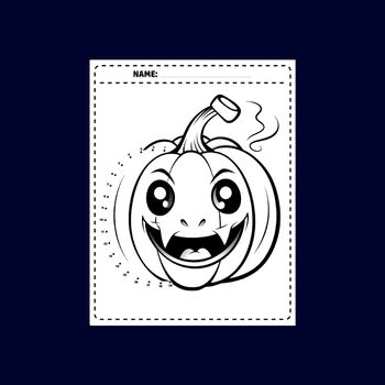 Printable pumpkin dot to dot coloring pages