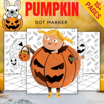 Printable pumpkin dot marker activity pages