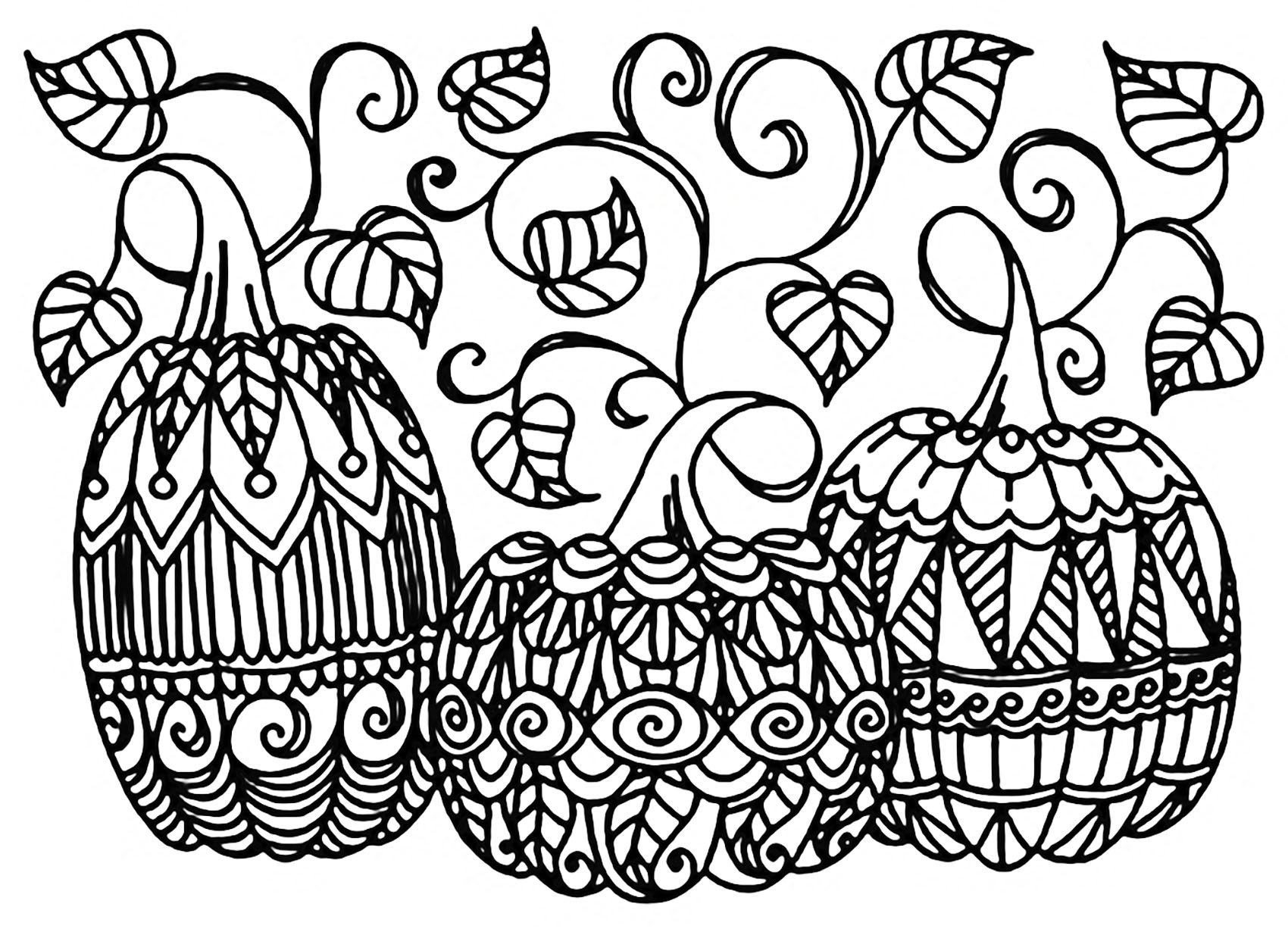 Halloween three pumpkins