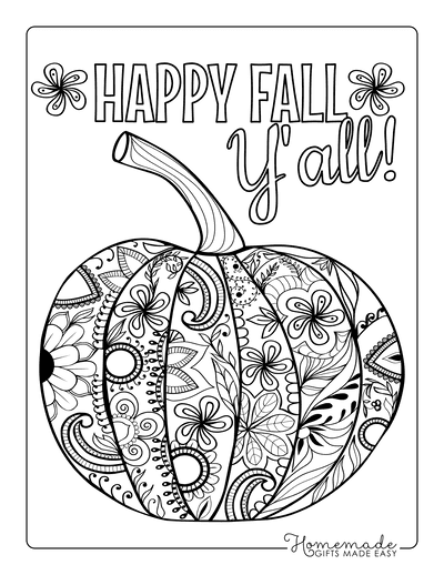 Free pumpkin coloring pages for kids adults