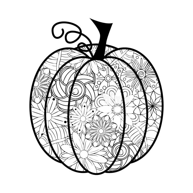 Pumpkin coloring pages stock illustrations â pumpkin coloring pages stock illustrations vectors clipart