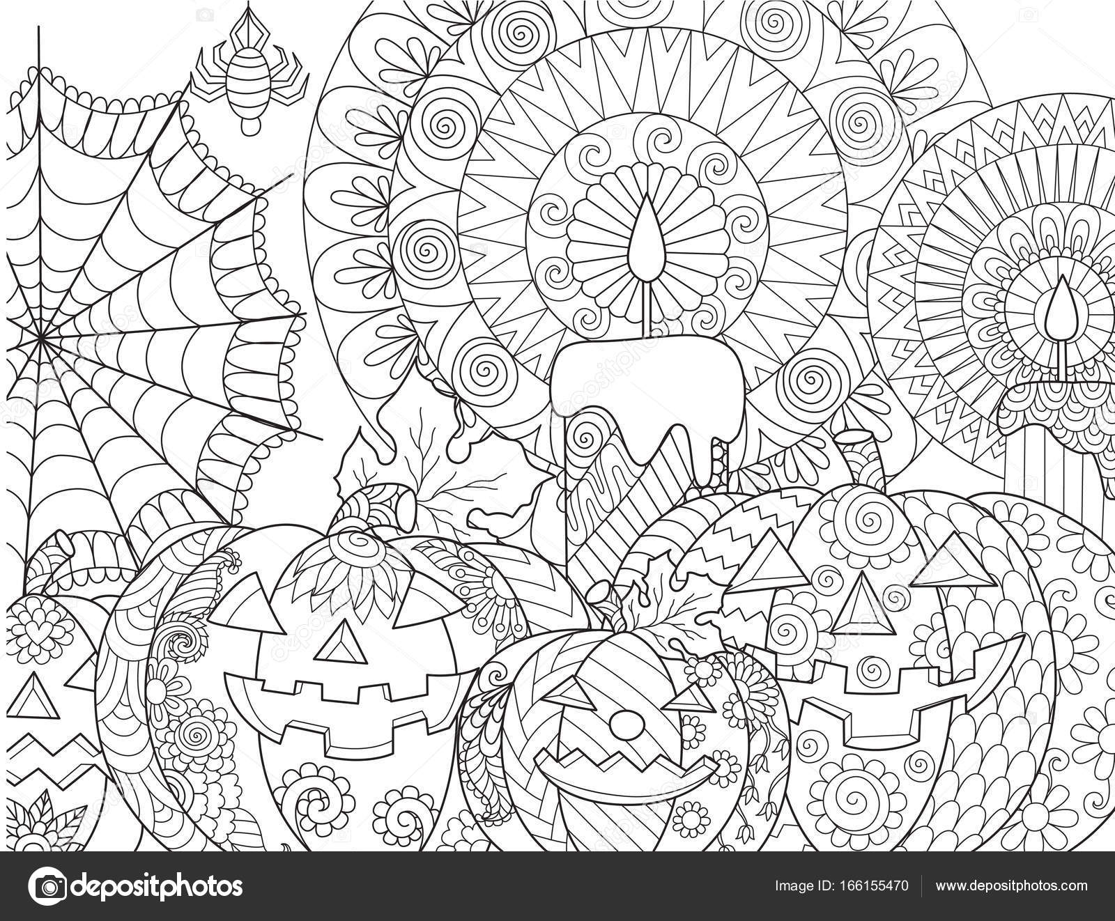 Halloween pumpkin coloring stock vector by somjaicindygmail