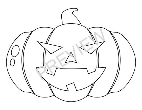 Spooktacular fun for little ones halloween pumpkin face coloring pages