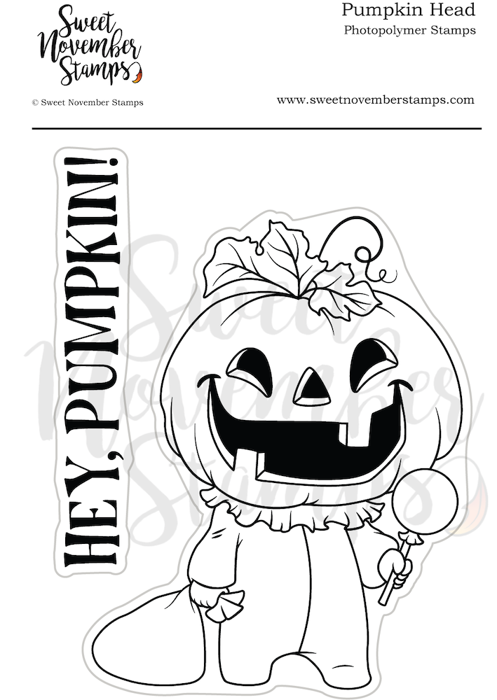 Sweet november stamps pumpkin head clear stamp set snsphhw â simon says stamp