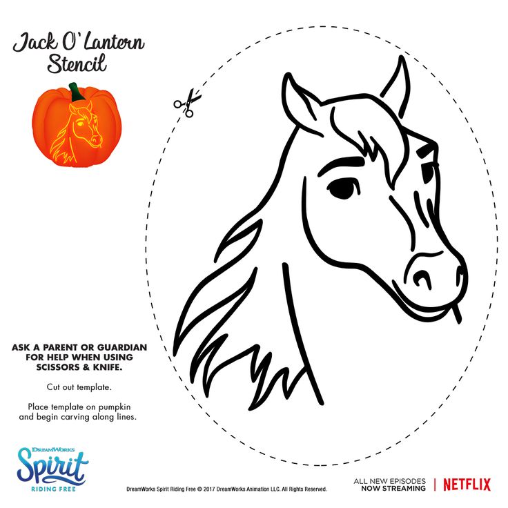 Spooky stencil for your perfect pumpkin carving