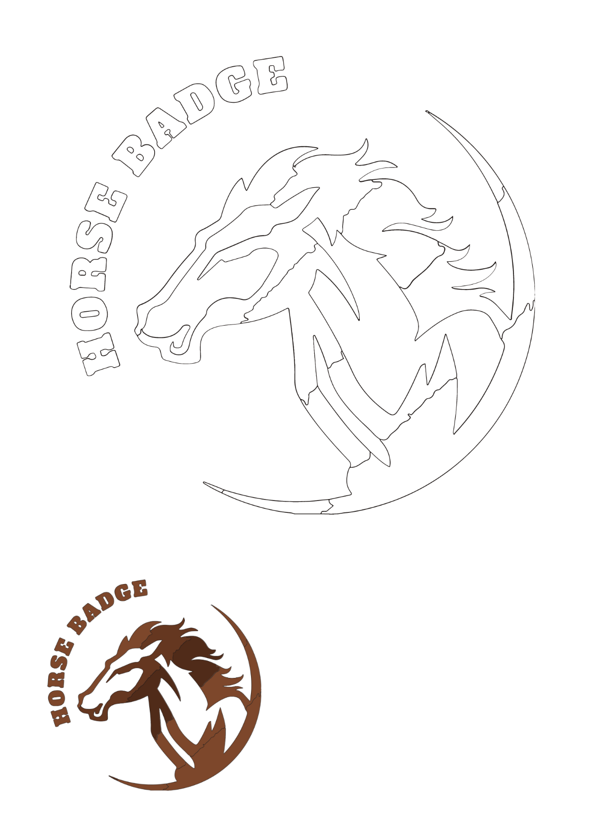 Free horse coloring s examples